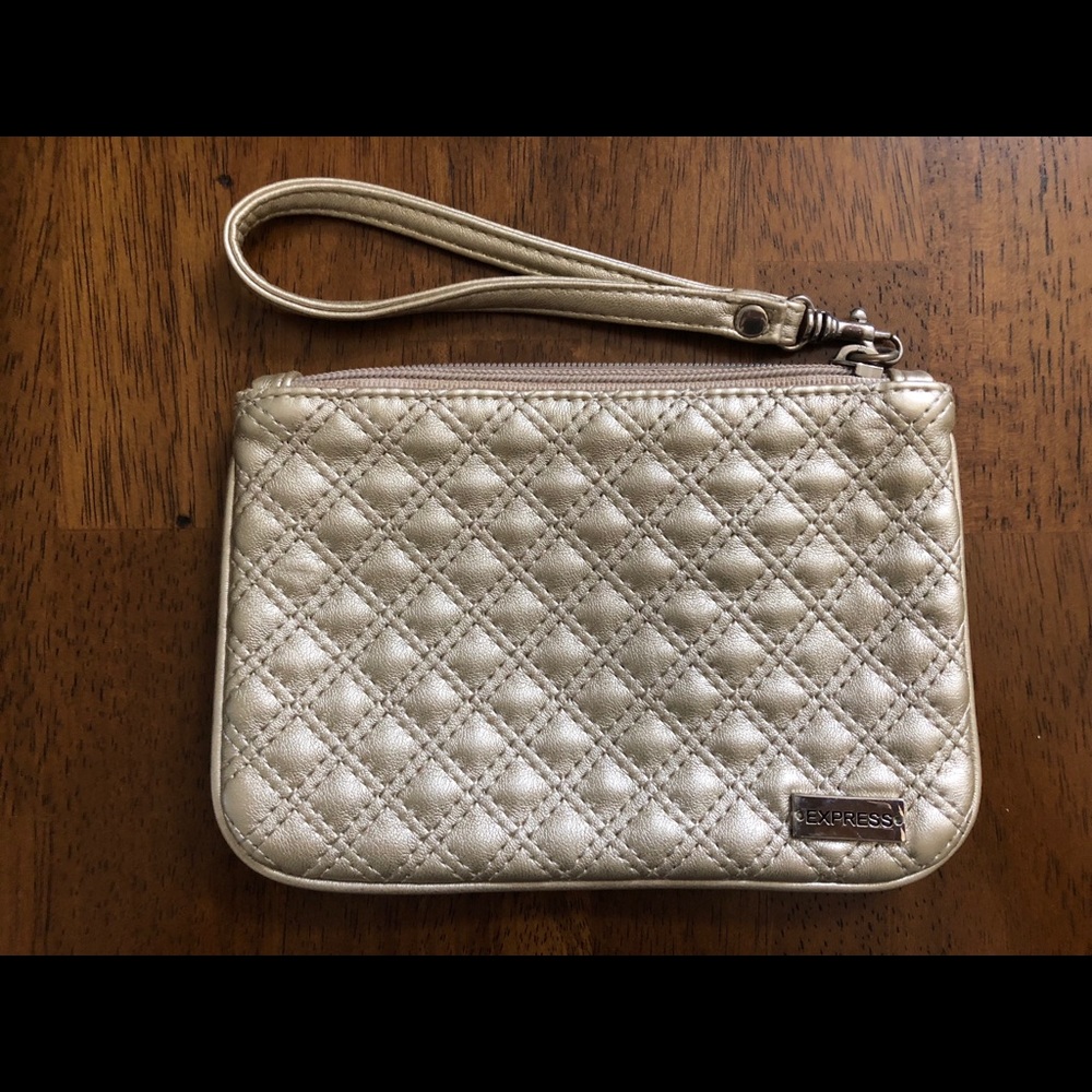 Express gold wristlet